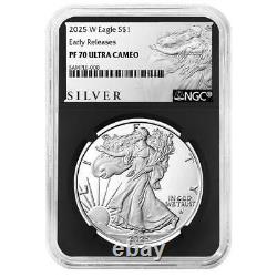 2025-W Proof $1 American Silver Eagle NGC PF70UC ER ALS Label Retro Core