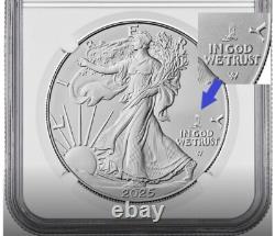 2025 p silver eagle with eagle privy ngc ms70 first day of issue 1st presale2