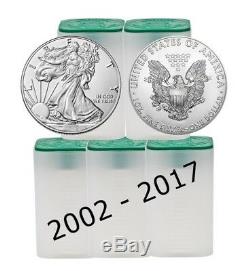 (20) Back Date between 2002 2017 1oz American Silver Eagles (bse)