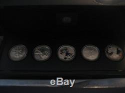 25th Anniversary Silver Eagle 5 coin set 2011 American Eagle fine Ag