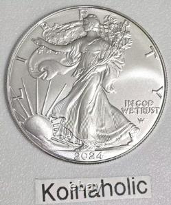 (3) 2024 1 oz $1 American SILVER Eagle Coins (BU). 999 Fine, Fast Ship