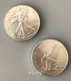 4 Rolls of 20 Silver 2025 American Eagle 1 oz. Fine. 999 US 1oz 80 coins total