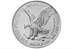 5 Five 2023 America silver Eagle Dollars coins. 999