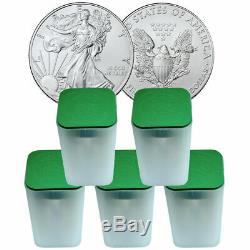 5 Rolls 2020 1 oz American Silver Eagle $1 Coins BU SKU59441