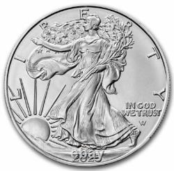 5 x 2025 $1 American Silver Eagle Coins 1oz. 999 Silver BU #A537