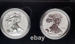 American Eagle 2021 One Ounce Silver Reverse Proof Two-Coin Set 21XJ Free Ship