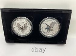 American Eagle 2021 One Ounce Silver Reverse Proof Two-Coin Set US Mint SEALED
