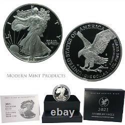 American Eagle 2021-S One Ounce Silver Proof Coin $1 1oz ASE Type 2 21EMN