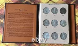 American Eagle. 999 Silver Dollars, Complete Book Of 36, 1986-2019, Price Drop