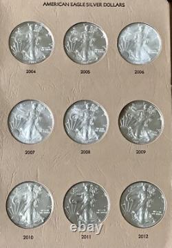 American Eagle. 999 Silver Dollars, Complete Book Of 36, 1986-2019, Price Drop