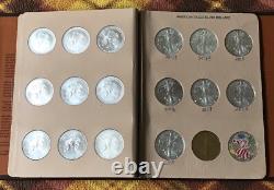American Eagle. 999 Silver Dollars, Complete Book Of 36, 1986-2019, Price Drop