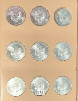 American Eagles Silver Dollars Set of 35 Full Set 1986 to 2020 in Album