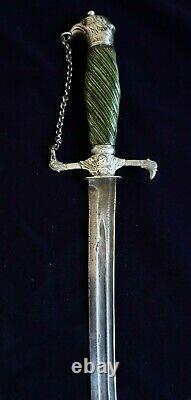 American Revolutionary War Eagle Head Silver Hilt Baltimore Hanger Sword 1775-80