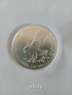 American Silver Eagle 1 oz Bright Uncirculated Treasure West Point Mint