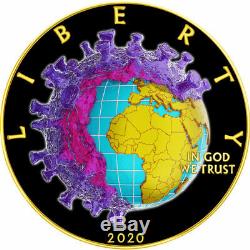 American Silver Eagle BIOLOGICAL WEAPON COVI 19 CORON VIRUS 2020 Liberty $1 Coin