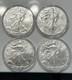 American Silver Eagle Dollar 1 oz Silver Mix Dates BU-Uncirculated Lot of 4