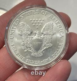 American Silver Eagle Dollar 1 oz Silver Mix Dates BU-Uncirculated Lot of 4