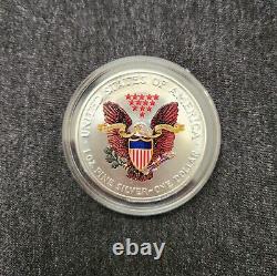 American Silver Eagles Colorized 1999-2000-2001-2002 with Boxes & COA's