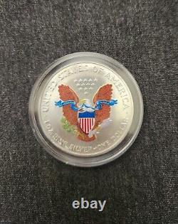 American Silver Eagles Colorized 1999-2000-2001-2002 with Boxes & COA's