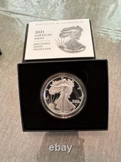 American silver eagle proof lot 2021-24