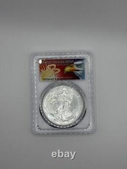 (BB) 2021 $1 American Silver Eagle 1oz PCGS MS70 FS 1 of 1000 Thomas Cleveland