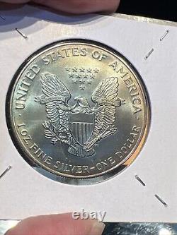 BU TONED BEAUTY 1993 Silver American Eagle