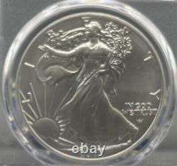 Burnished 2023 W $1 Silver Eagle FDOI PCGS SP70 Blue Label Pristine! 1 of 1869