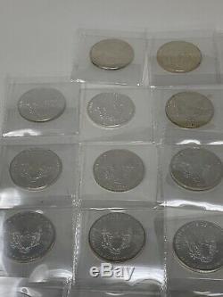 Complete Set from 1986 to 2016 AMERICAN SILVER EAGLE1 Oz. 999 Silver (31 COINS)