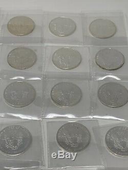 Complete Set from 1986 to 2016 AMERICAN SILVER EAGLE1 Oz. 999 Silver (31 COINS)