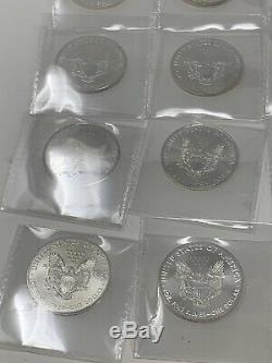 Complete Set from 1986 to 2016 AMERICAN SILVER EAGLE1 Oz. 999 Silver (31 COINS)