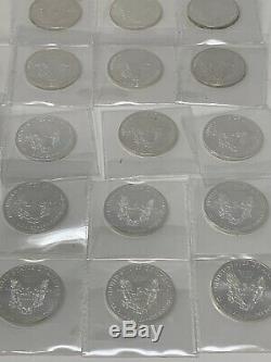 Complete Set from 1986 to 2016 AMERICAN SILVER EAGLE1 Oz. 999 Silver (31 COINS)