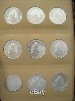 Complete Set of American Silver Eagle Dollars 1986-2020 in Dansco Album