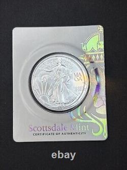 Donald Trump 2024 1 oz Silver American Silver Eagle with MAGA Privy #14 Of 4547