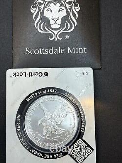 Donald Trump 2024 1 oz Silver American Silver Eagle with MAGA Privy #14 Of 4547