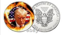 Donald Trump Mugshot Art Unc 1 Oz Silver American Eagle Coin (boxed)