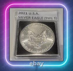 FINE SILVER COIN 2021 USA American Silver Eagle Type 1 1 Oz BU