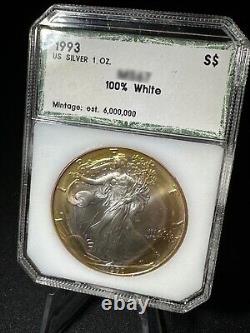 Golden Toned 1993 UNGRADED YOU GRADE! 1 Oz. Silver American Eagle WOW