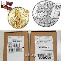 IN HAND 2020 End of World War II 75th Anniv American Eagle Gold & Silver Proof