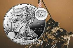 IN HAND 2020 End of World War II 75th Anniv American Eagle Gold & Silver Proof