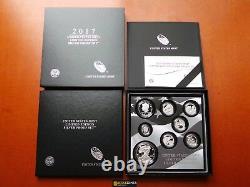 In Stock! 2017 S Proof Silver Eagle Limited Edition Proof Set 17rc In Ogp