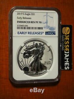 In Stock 2019 S Enhanced Reverse Proof Silver Eagle Ngc Pf70 Early Releases
