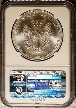 Key Date 1996 $1 Silver American Eagle MS 69 NGC # 3564767-024 + Bonus