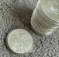 LOT OF 10 2017 American Eagle Silver Dollar BU 1 oz Silver Coin