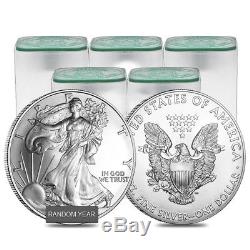 Lot of 100 1 oz Silver American Eagle BU (Random Year)