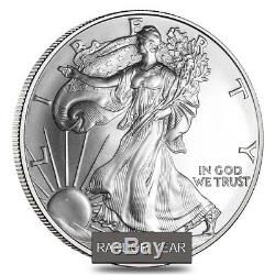 Lot of 100 1 oz Silver American Eagle BU (Random Year)