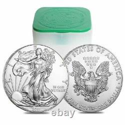 Lot of 10 2021 1 oz Silver American Eagle $1 Coin BU