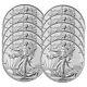 Lot of 10 2023 $1 American Silver Eagle 1 oz BU