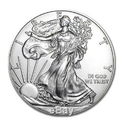 Lot of 10 Silver 2018 American Eagle 1 oz. Coins. 999 fine silver Eagles 1oz
