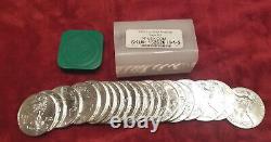 Lot of 20 American Silver Eagles dated 2018 all BU, in APMEX Tube