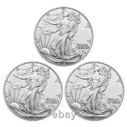 Lot of 3 2024 (P) $1 American Silver Eagle Star Privy 1 oz BU